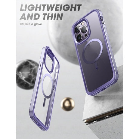 SUPCASE Unicorn Beetle Edge Mag Case Mauve for iPhone 14 Pro Max 6.7 Compatible with MagSafe Built-in Screen Protector