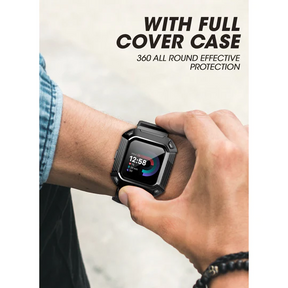 SUPCASE Fitbit Versa 4/Fitbit Versa 3/Fitbit Sense (2020)Unicorn Beetle Pro Rugged Case-Black