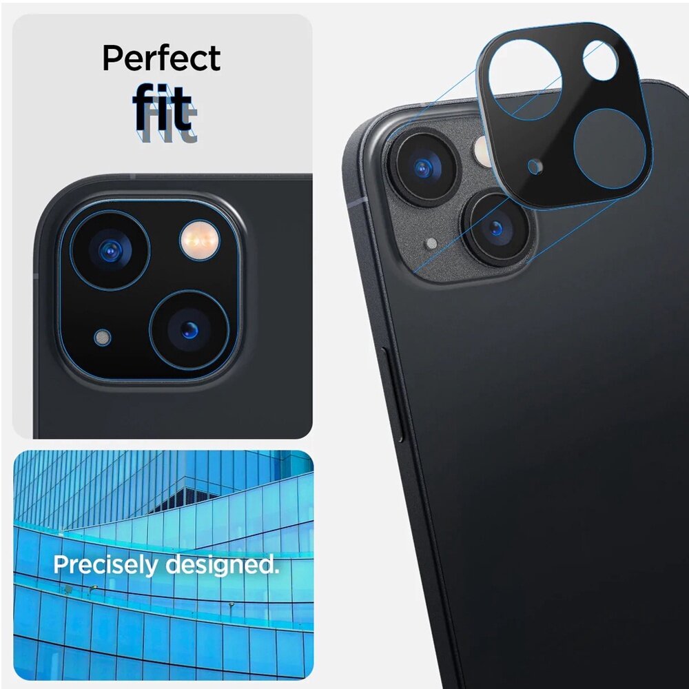 Spigen iPhone 14 Plus / iPhone 14 Camera Lens Protector 9H Tempered Glass (2 Pack)