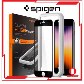 Spigen iPhone SE (2022 / 2020) AlignMaster Full Coverage Tempered Glass iPhone 8 / iPhone 7 Screen Protector 9H Hardness