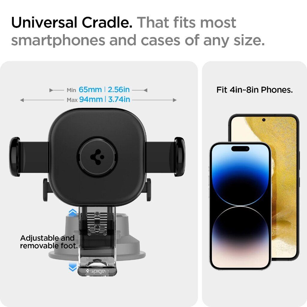 Spigen OneTap UTS35 Car Mount Universal Car Phone Holder Dashboard Phone Stand Holder Windshield Car Accessories