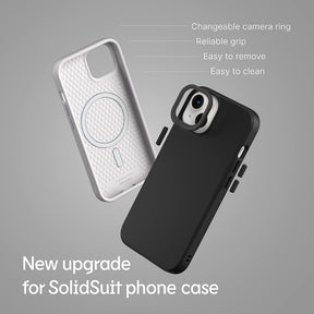 RhinoShield SolidSuit Classic Black Case iPhone 13 / 12 / Pro Max Slim Premium Matte Finish 3.5M / 11ft Drop Magsafe