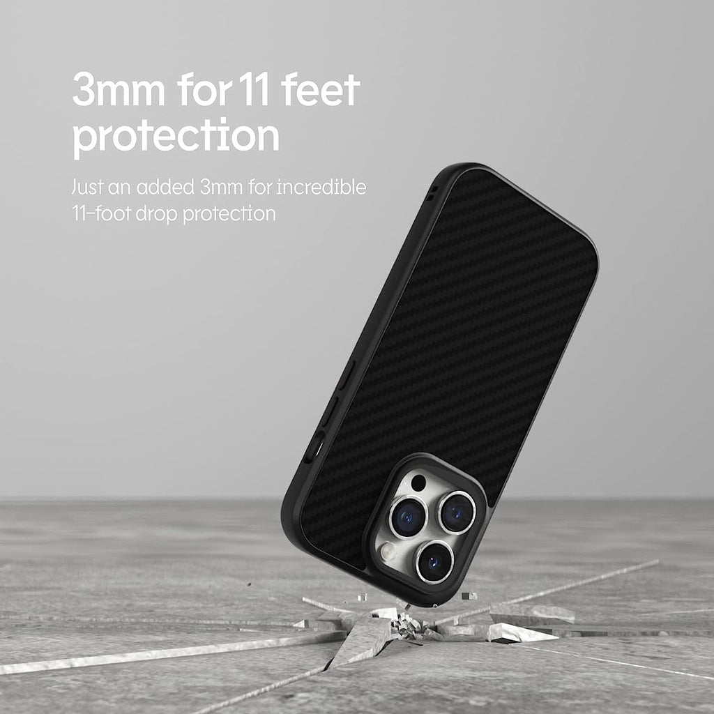 RhinoShield SolidSuit Classic Black Case iPhone 13 / 12 / Pro Max Slim Premium Matte Finish 3.5M / 11ft Drop Magsafe