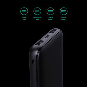 Aukey PB-N73 Ultra Thin Portable Charger 10000mAH 2-Port USB 12W Fast Charge Power Bank