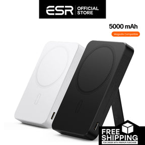 ESR HaloLock 5000 mAh Mini Kickstand Wireless Power Bank