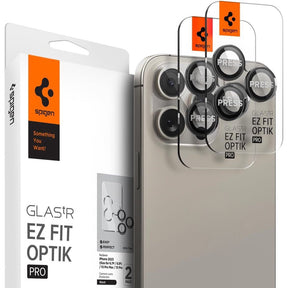 Spigen EZ Fit Optik Pro [2 Pack] iPhone 15 Pro Max / 15 Pro / 14 Pro Max / 14 Pro