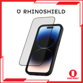 RhinoShield 3D impact Screen Protector / 9H Tempered Glass Scratch Resistance Screen Protector compatible for iPhone 15 / Pro / Pro Max / Plus