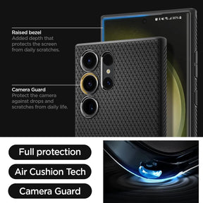 Spigen Liquid Air Designed for Galaxy S23 / Plus / Ultra Case (2023) - Matte Black