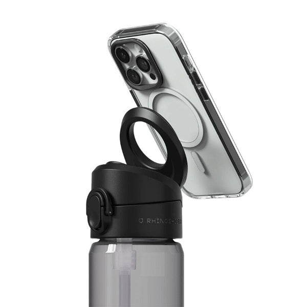 RhinoShield AquaStand Bottle with MagSafe Compatible Phone Grip (Tritan + With Straw)
