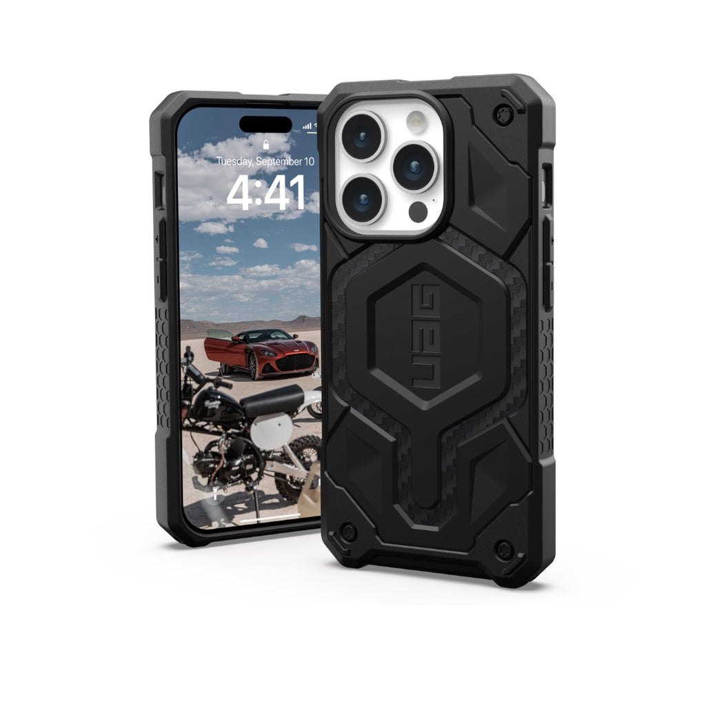 UAG Monarch Pro Case for iPhone 15 Series - Carbon Fiber