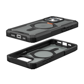 UAG Plasma XTE Compatible for iPhone 15 Pro / Pro Max Black/Orange Case Cover
