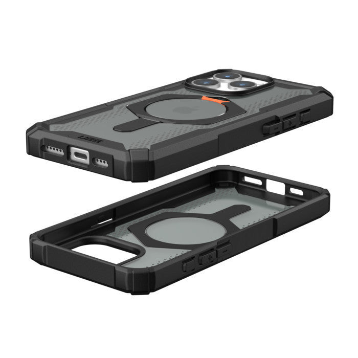 UAG Plasma XTE Compatible for iPhone 15 Pro / Pro Max Black/Orange Case Cover