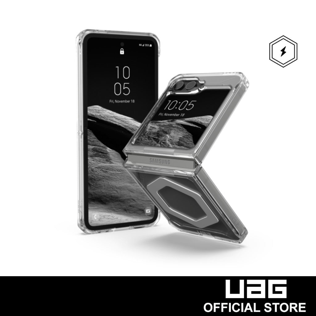 UAG Plyo Pro with Magnet Case for Samsung Flip 6 - Ice/Silver