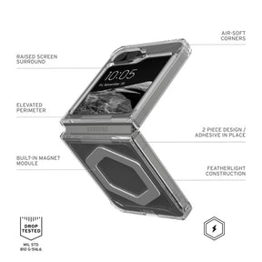 UAG Plyo Pro with Magnet Case for Samsung Flip 6 - Ice/Silver