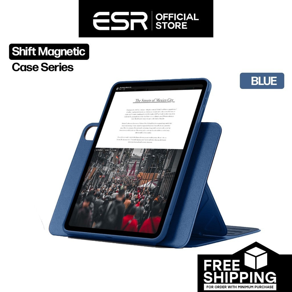 ESR iPad Air / Pro 11 13 (2024) Shift Magnetic Case with 9 angle stand
