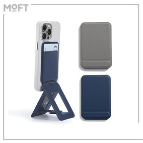 MOFT Snap Wallet Tripod Stand MOVAS Magsafe Compatible - Navy Blue/Taupe