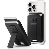 Spigen Smart Fold 2 (MagFit) Magnetic Wallet Card Holder with Kickstand Compatible with iPhone 15 14 13 12 Black