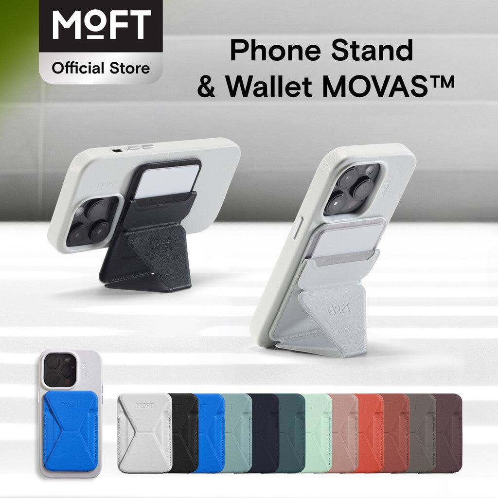 MOFT Snap on Phone Stand Wallet MOVAS™ Compatible for iPhone 15 14 13 12