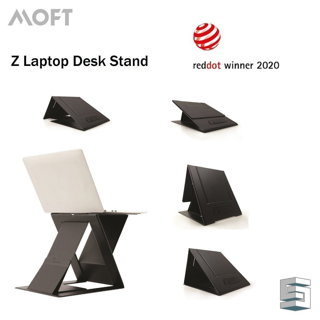 MOFT Z Foldable 5-in-1 Sit-Stand Laptop Desk MS015 - Black Grey