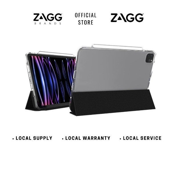 ZAGG Crystal Palace Folio Case for iPad Pro 11 / 12.9 (2020/2021/2022)- Clear