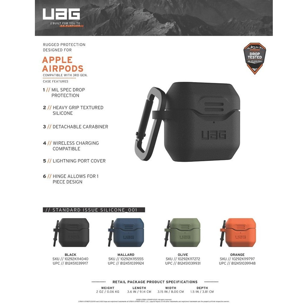 UAG Standard Silicone V2 Case for Airpods 3