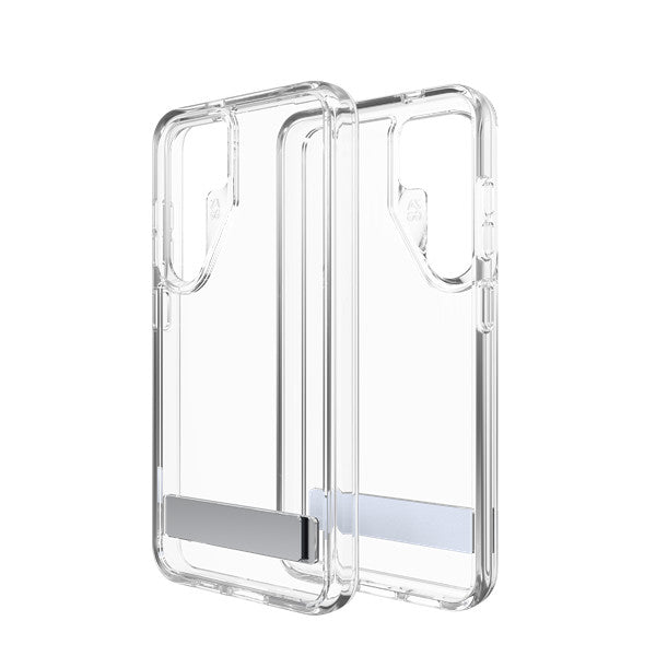 ZAGG Crystal Palace Case for Samsung Galaxy S24 Series with Kick Stand - Clear