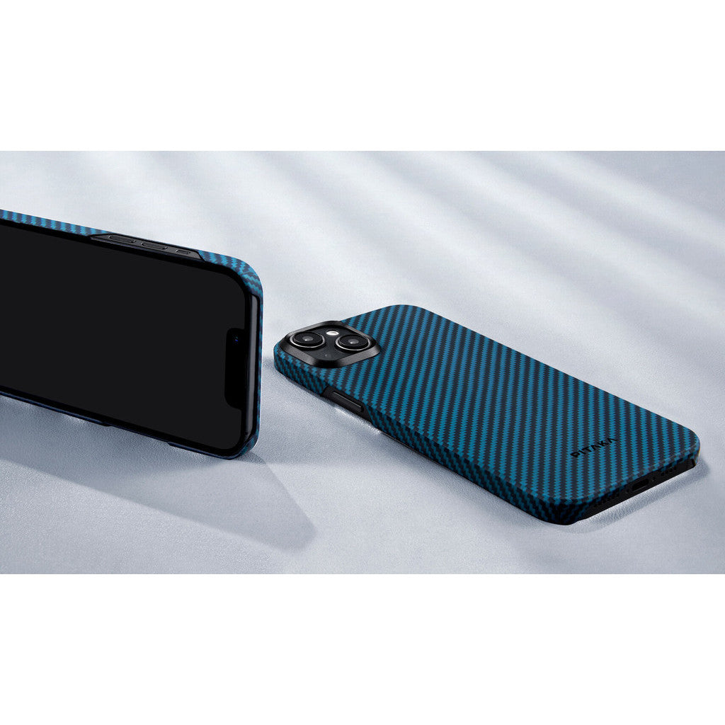 PITAKA 1500D MagEZ Sarung Gentian Aramid Magnet Paling Nipis dan Teringan 4 untuk Siri iPhone 15 (2023)