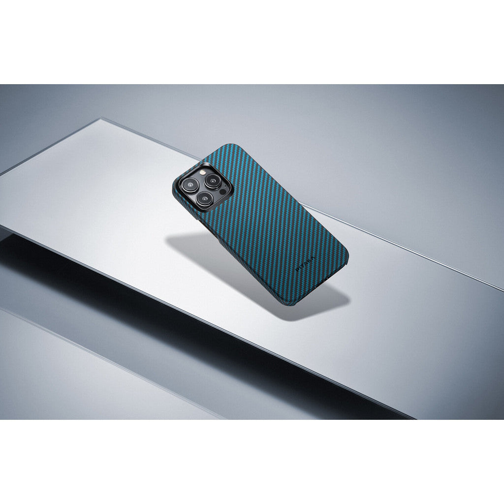 PITAKA 1500D MagEZ Sarung Gentian Aramid Magnet Paling Nipis dan Teringan 4 untuk Siri iPhone 15 (2023)