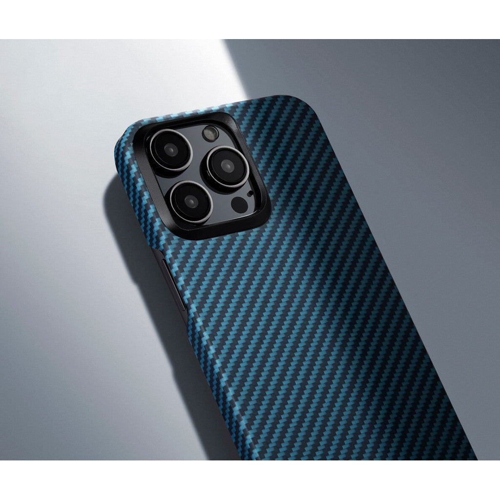 PITAKA 1500D MagEZ Sarung Gentian Aramid Magnet Paling Nipis dan Teringan 4 untuk Siri iPhone 15 (2023)