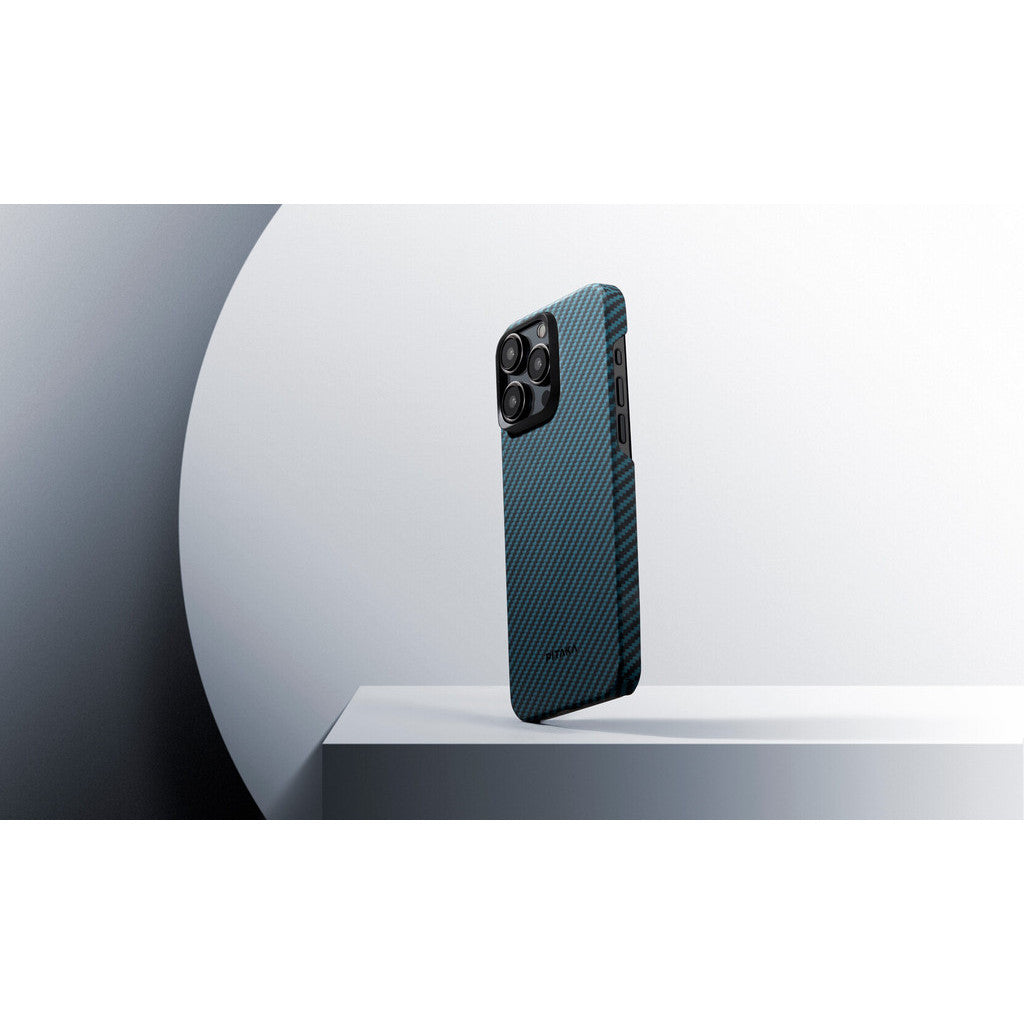 PITAKA 1500D MagEZ Sarung Gentian Aramid Magnet Paling Nipis dan Teringan 4 untuk Siri iPhone 15 (2023)