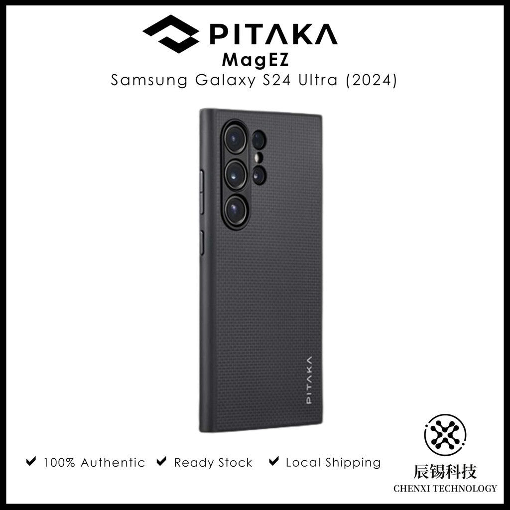 PITAKA PinButtons 1500D MagEZ Case Pro 4 untuk Samsung Galaxy S24 Ultra (2024)
