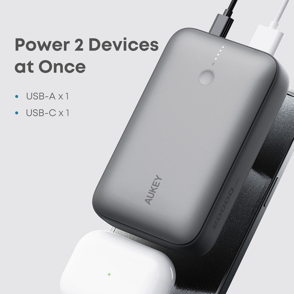 Aukey PB-Y57 22.5W USB C PD & USB QC3.0 20000mAH Mini Power Bank