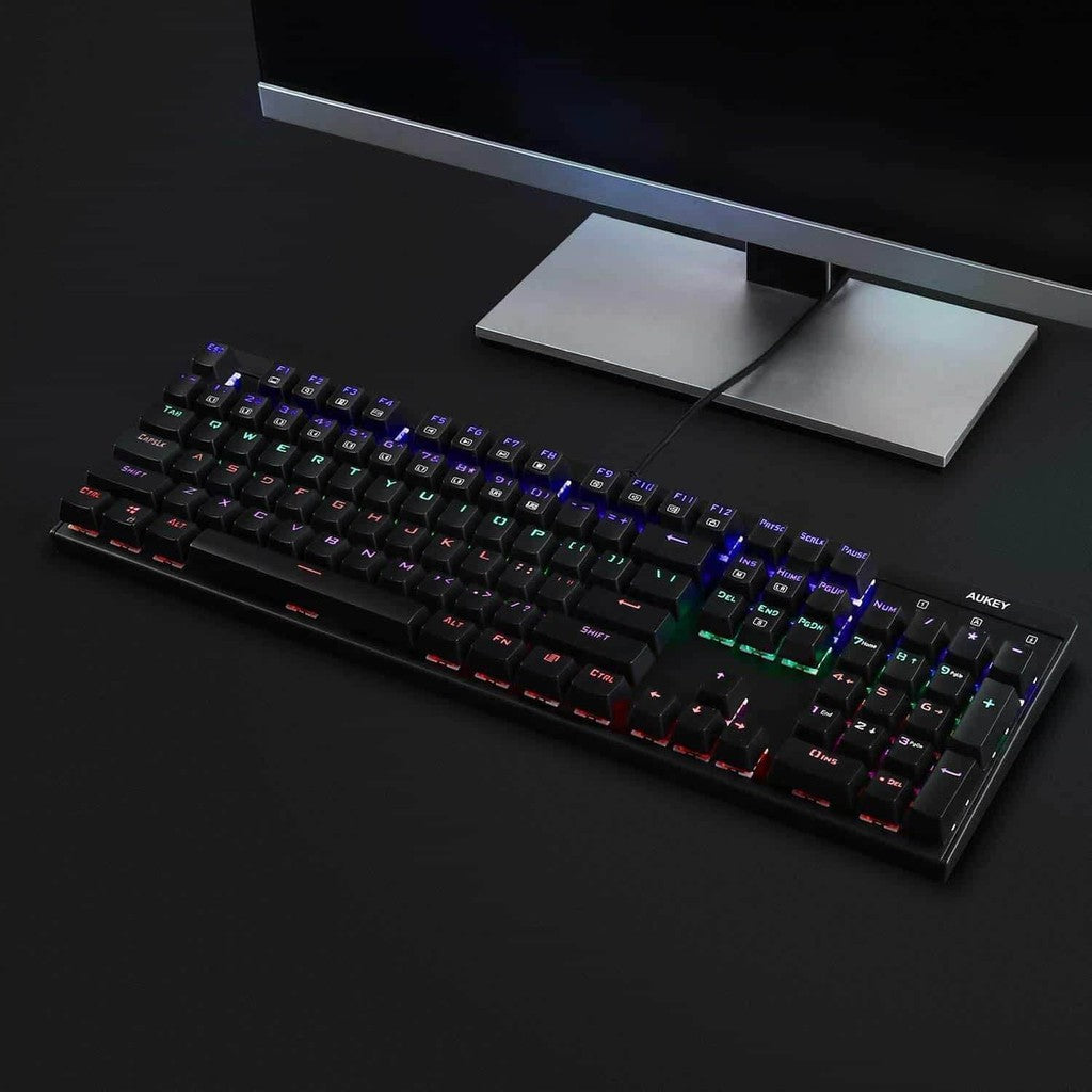 Aukey KM-G6 104 Key LED-Backlit Mechanical Keyboard