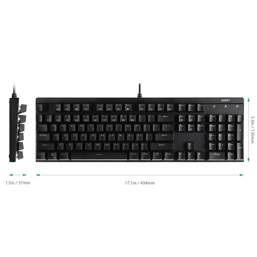 Aukey KM-G6 104 Key LED-Backlit Mechanical Keyboard