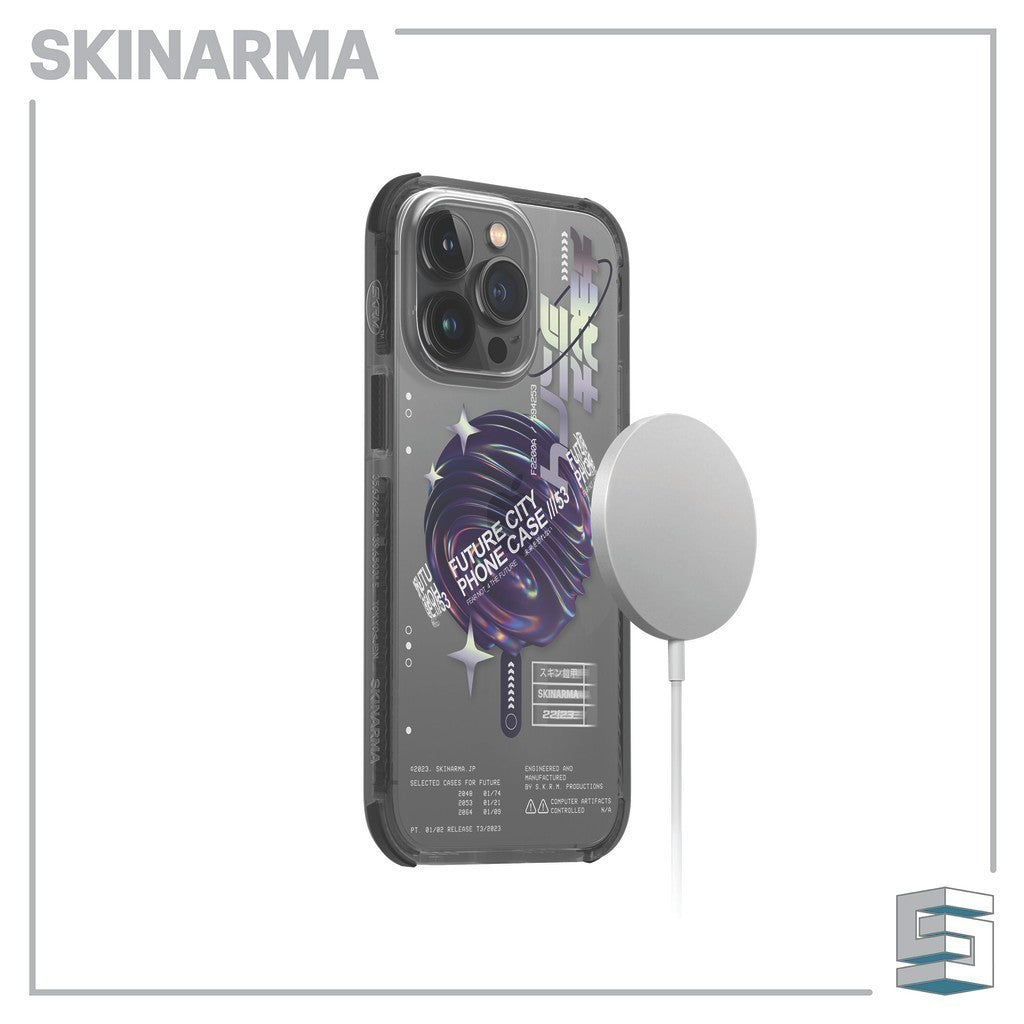 Skinarma Shorai MagCharge Case untuk iPhone 14/14 Pro (6.1) &amp; 14 Plus/14 Pro Max (6.7) - Ungu/Asap &amp; Merah/Asap