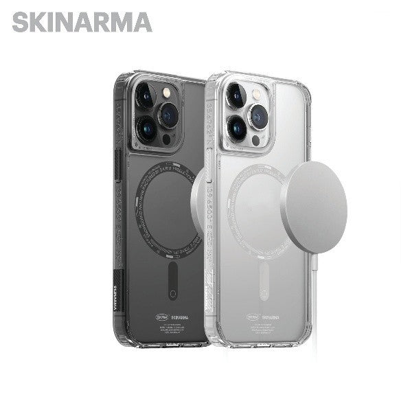 Skinarma Saido MagCharge Case for iPhone 14/14 Pro (6.1) / 14 Plus/14 Pro Max (6.7) - Clear & Smoke