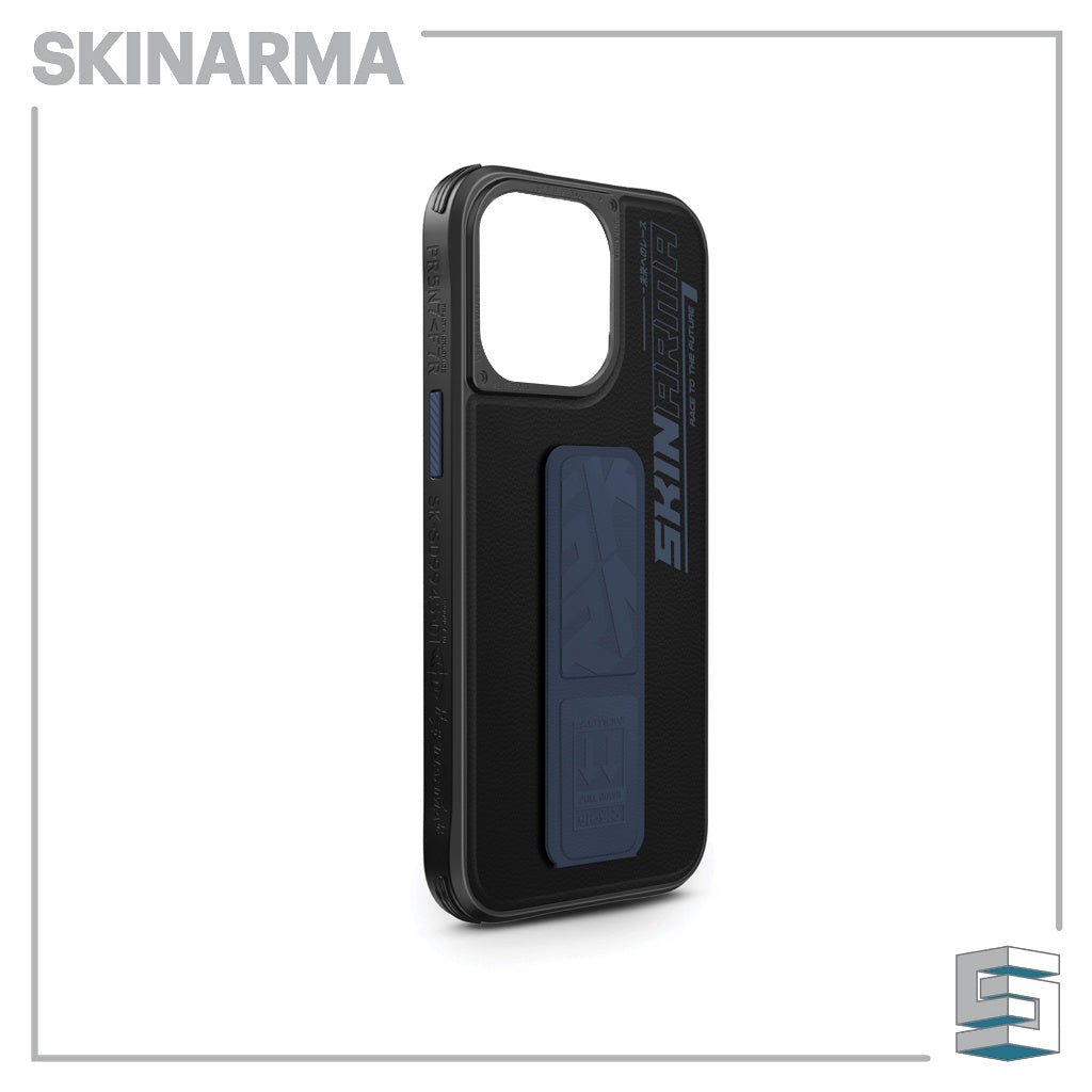 Sarung SKINARMA Slate untuk iPhone 15 / 15 Pro / 15 Pro Max Biru Kelabu Jingga