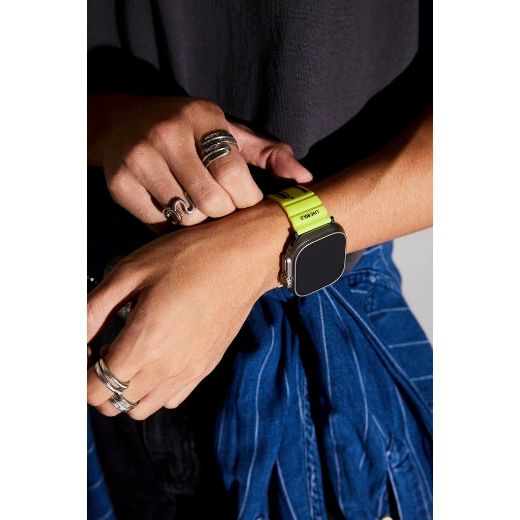 SKINARMA Shokku Untuk Apple Watch Ultra 42/44/45/49mm Kuning/Coklat Cerah/Hijau Tua