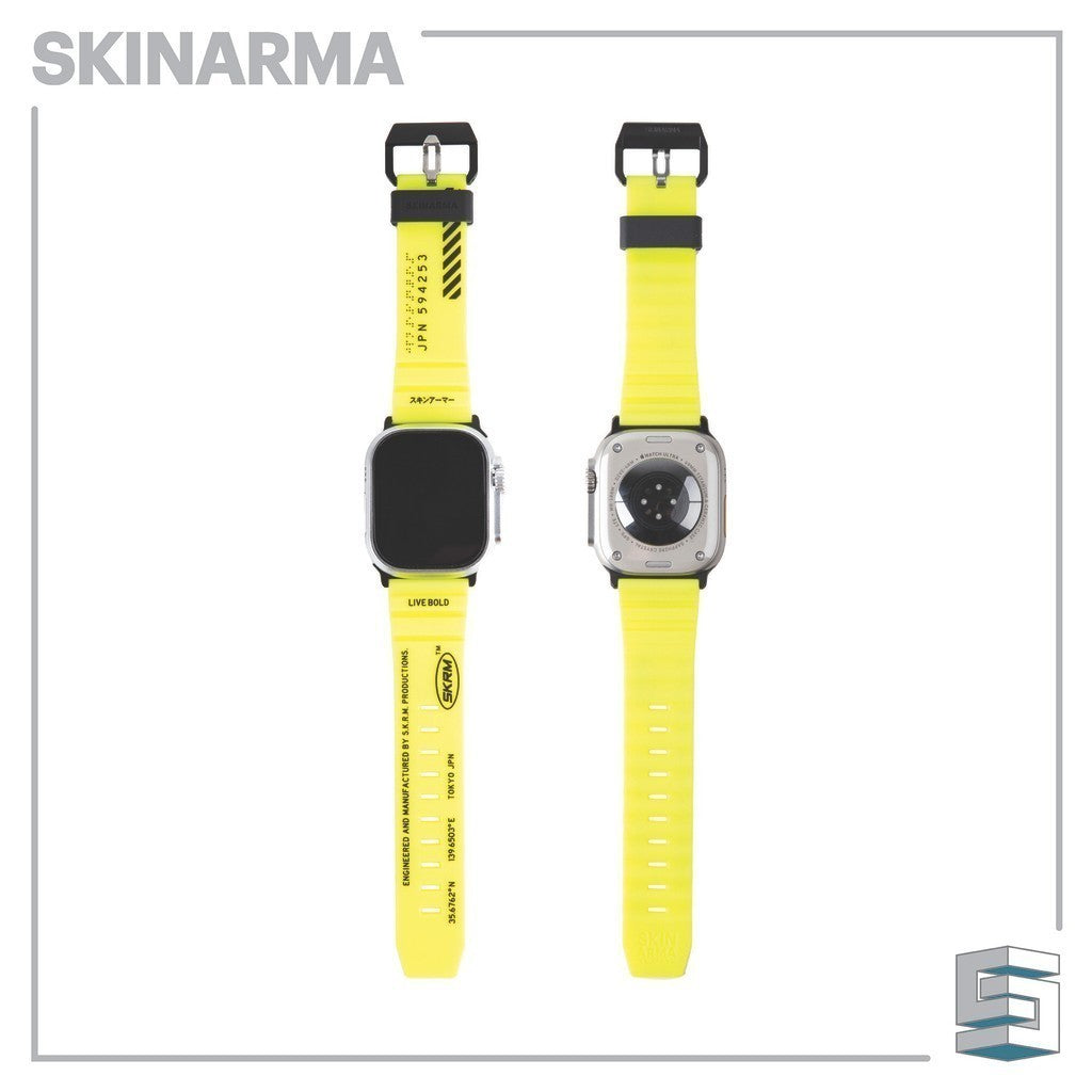 SKINARMA Shokku Untuk Apple Watch Ultra 42/44/45/49mm Kuning/Coklat Cerah/Hijau Tua
