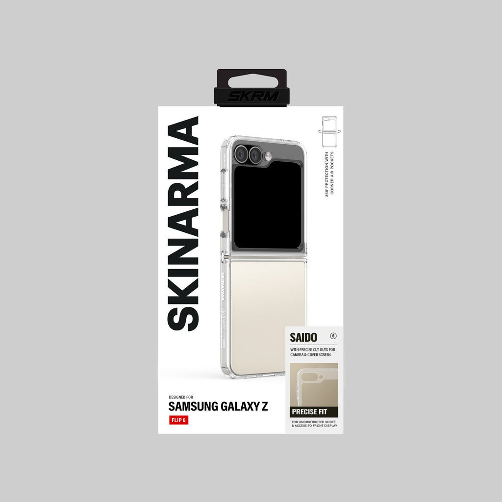 SKINARMA Saido Case for Samsung Galaxy Z Flip 6 - Clear