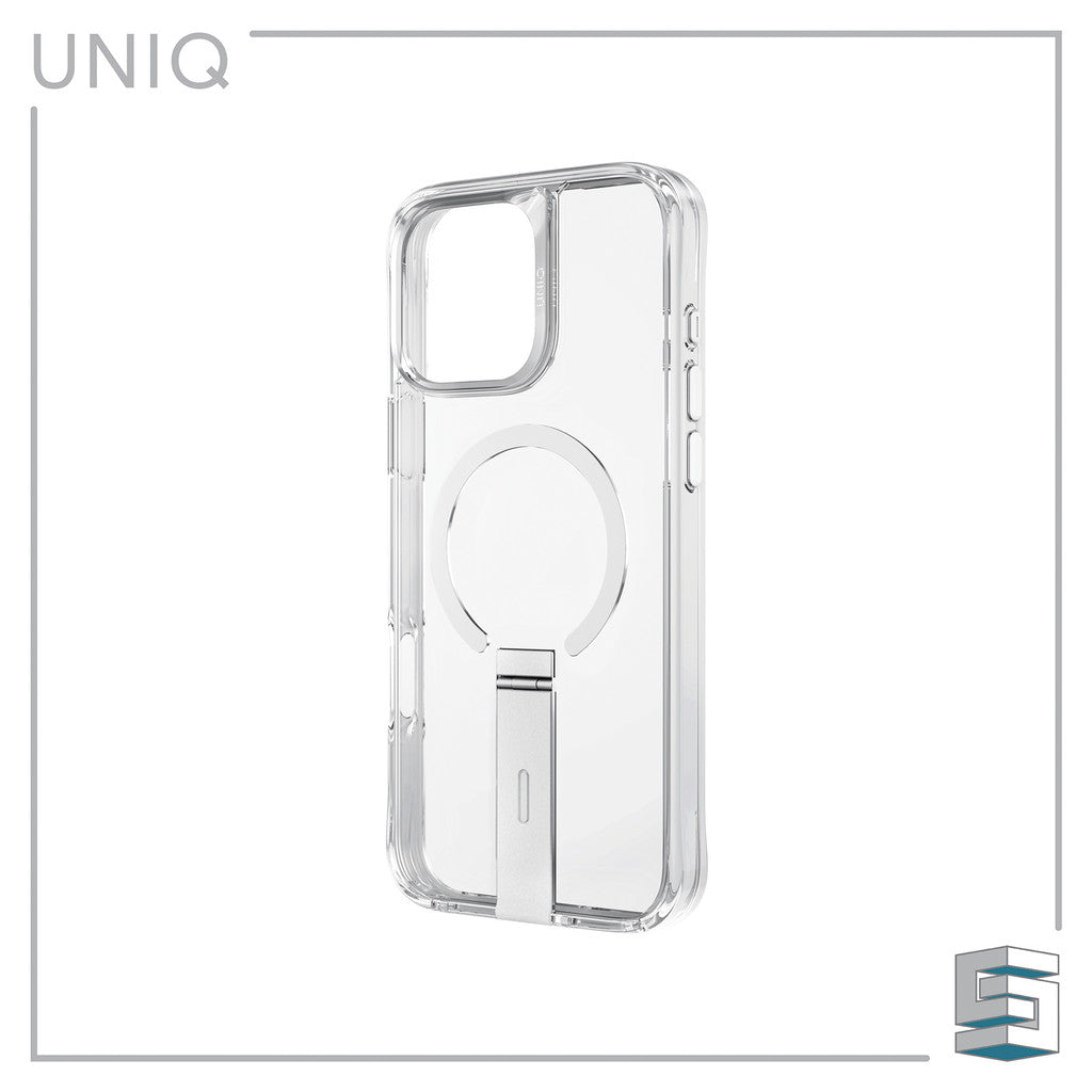 UNIQ Eleva Case with Built-in Aluminum Kickstand Magclick Case for iPhone 16 Pro (6.3) /16 Pro Max (6.9)