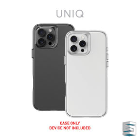 UNIQ Air Fender Case for iPhone 16 (6.1)  / 16 Plus (6.7) /16 Pro (6.3) / 16 Pro Max (6.9) Transparent Smoke Fully TPU