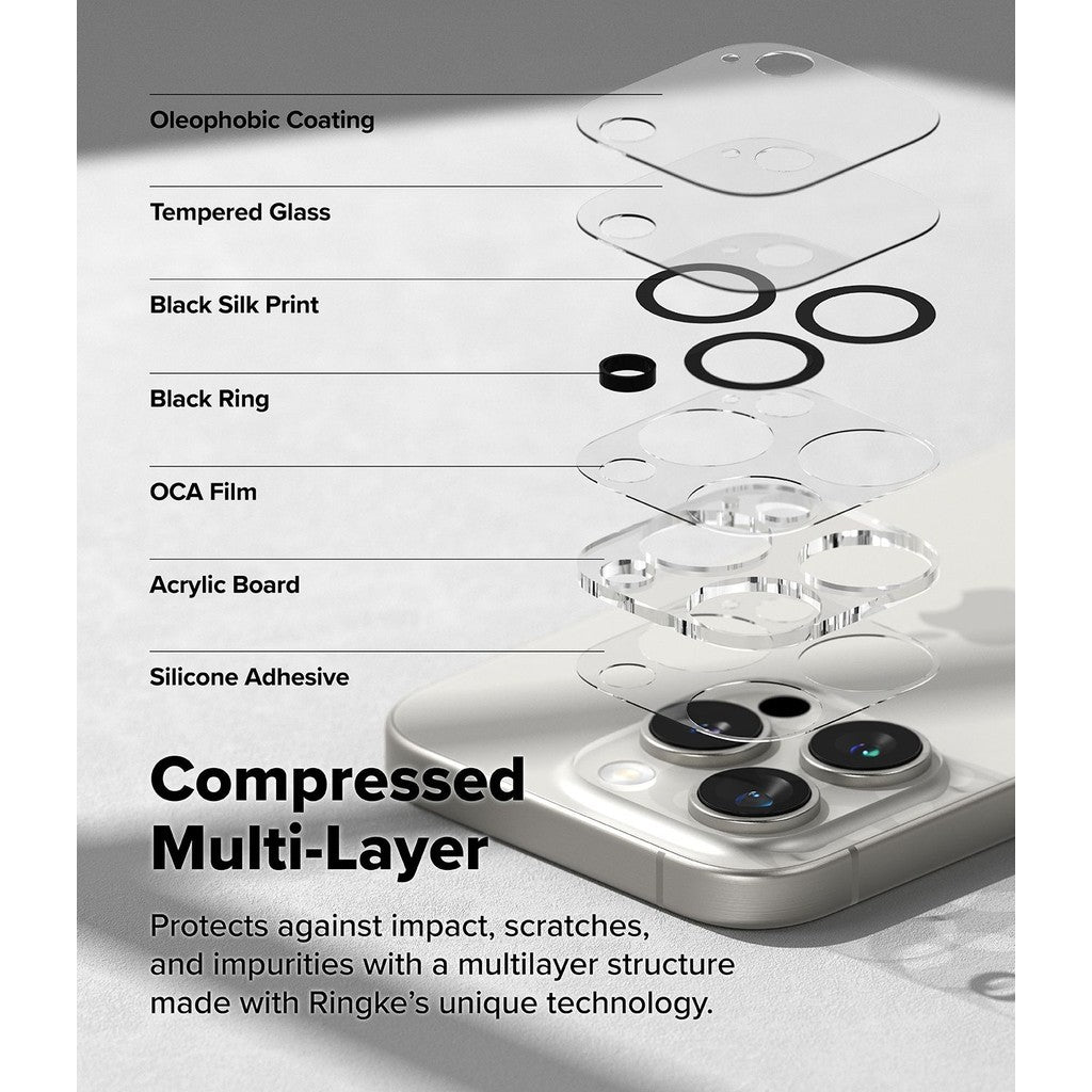 Ringke Camera Protector Glass iPhone 16 Pro Max / 16 Pro [2 Pcs Pack]