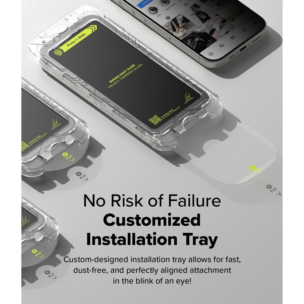 Ringke Privacy Easy Slide For iPhone 16 Pro Max | 16 Pro [2 Pcs Pack]