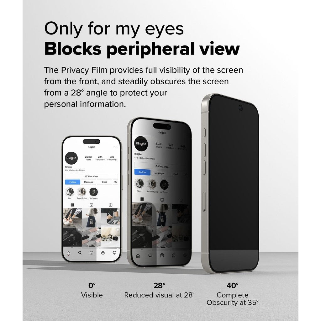 Ringke Privacy Easy Slide For iPhone 16 Pro Max | 16 Pro [2 Pcs Pack]