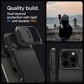 Spigen Optik Armor MagFit for iPhone 16 Pro Max / 16 Pro Slim Camera Guard with Shock-Absorbent Casing