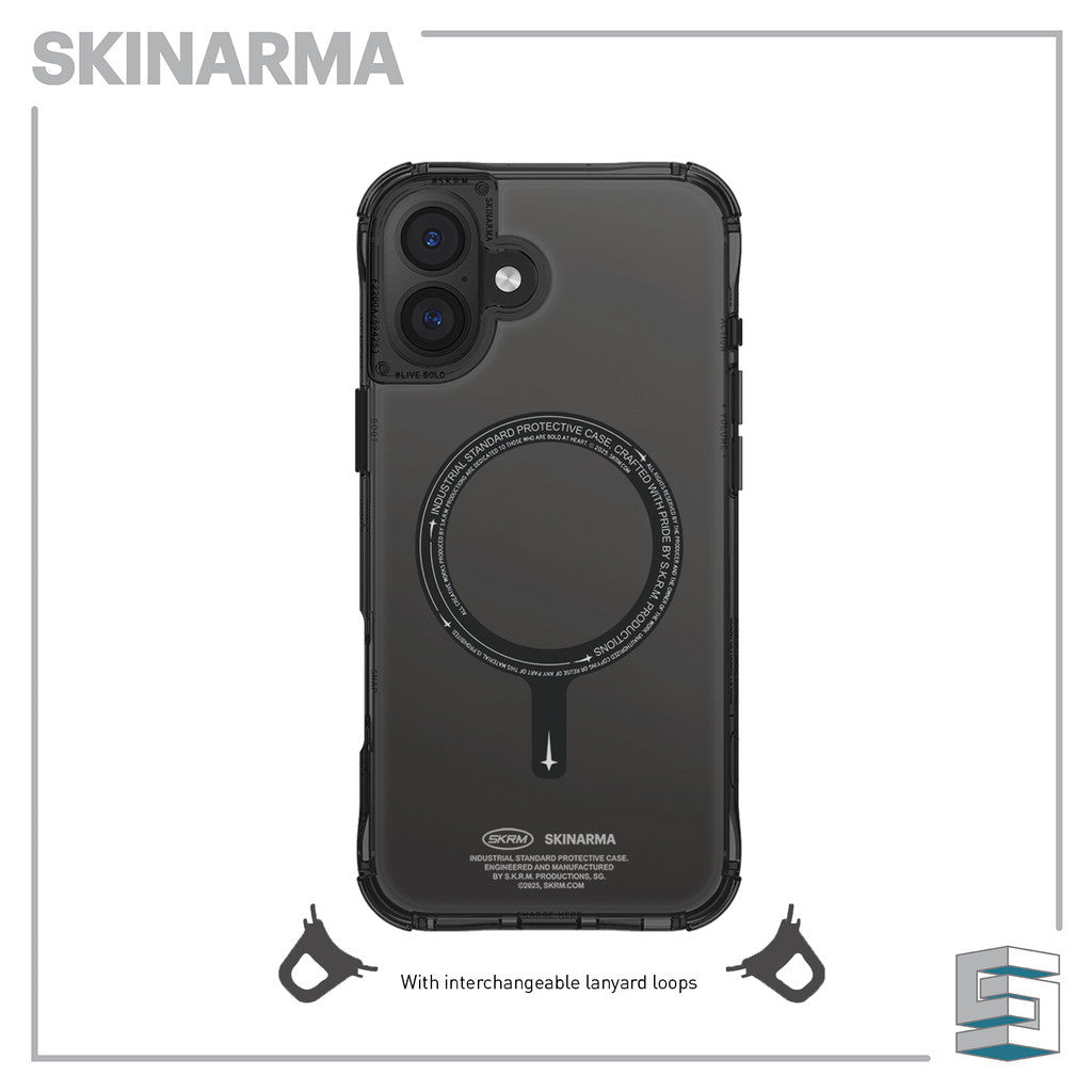 SKINARMA Saido Mag-Charge Case for iPhone 16 (6.1)/16 Plus (6.7)/16 Pro (6.3)/16 Pro Max (6.9) Clear Niteglow Prime