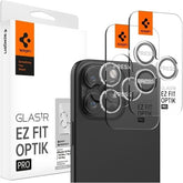 Spigen EZ Fit Optik Pro Lens Protector (2 Packs) iPhone 16 Pro Max/15 Pro Max/16 Pro/15 Pro/14 Pro - Crystal Clear