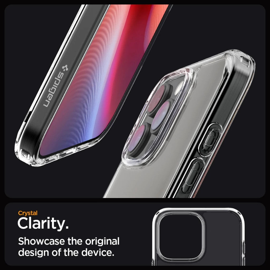 Spigen Ultra Hybrid / Crystal Hybrid iPhone 16 / Pro / Pro Max / Plus Clear Case Drop Protective