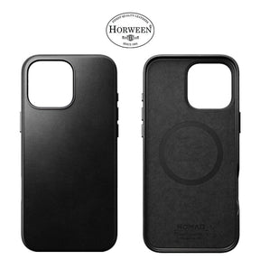 Nomad Traditional Leather Case Horween compatible for iPhone 16 Pro / Pro Max